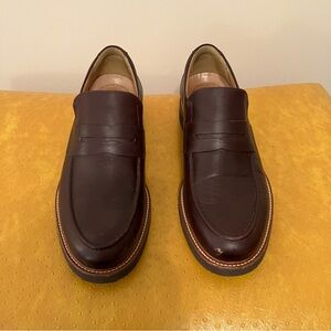 Samuel Hubbard Men's 8 M Penny Loafer Whisky Leather Vibram Sole Office Preppy